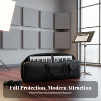 Electronic Piano Carrying Case Waterproof Digital Piano Carrying Case Padded Keyboard Gig Bag Thickened Padding for Gigs