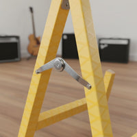 Solid Wood Construction Multiple Guitar Stand Soft Foam Padding Folding Guitar Stand Space Saving Musical Instrument Accessory Foldable Design for Guitarists, Musicians, Music Room, Home Studio, Stage