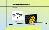 Waterproof motorcycle LED fog light