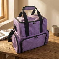 Nail Organizer Case with Shoulder Strap Multi-Layer Makeup Bag with Shoulder Strap Portable Makeup Organizer Bag for Travelers