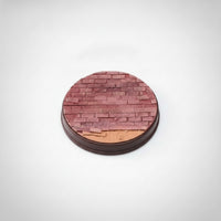 Slim Resin Base with Brick Texture Realistic Miniature Display Base Small Holder Sturdy for Hobbyists, Desk