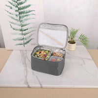 Lunch Box Tote Bag for Work, Insulated Lunch Bags for Women with Oxford Cloth, Large Capacity Cool Bag and Picnic Bag, Handheld Style Food Bag