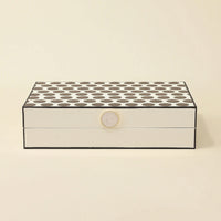 Dot Storage Box Rectangular Storage Box with Lid Compact Lidded Container for Home Decor