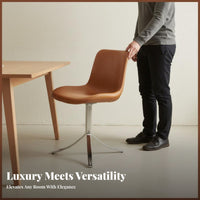 Vintage design Metal Frame Upholstered Chair Minimalist Design paded Metal Frame Chair Multi-Purpose Indoor Furniture Ergonomic spinerest for Homeowners, Business Owners, Readers, Office, Lounge Area, Bedroom, book alcove