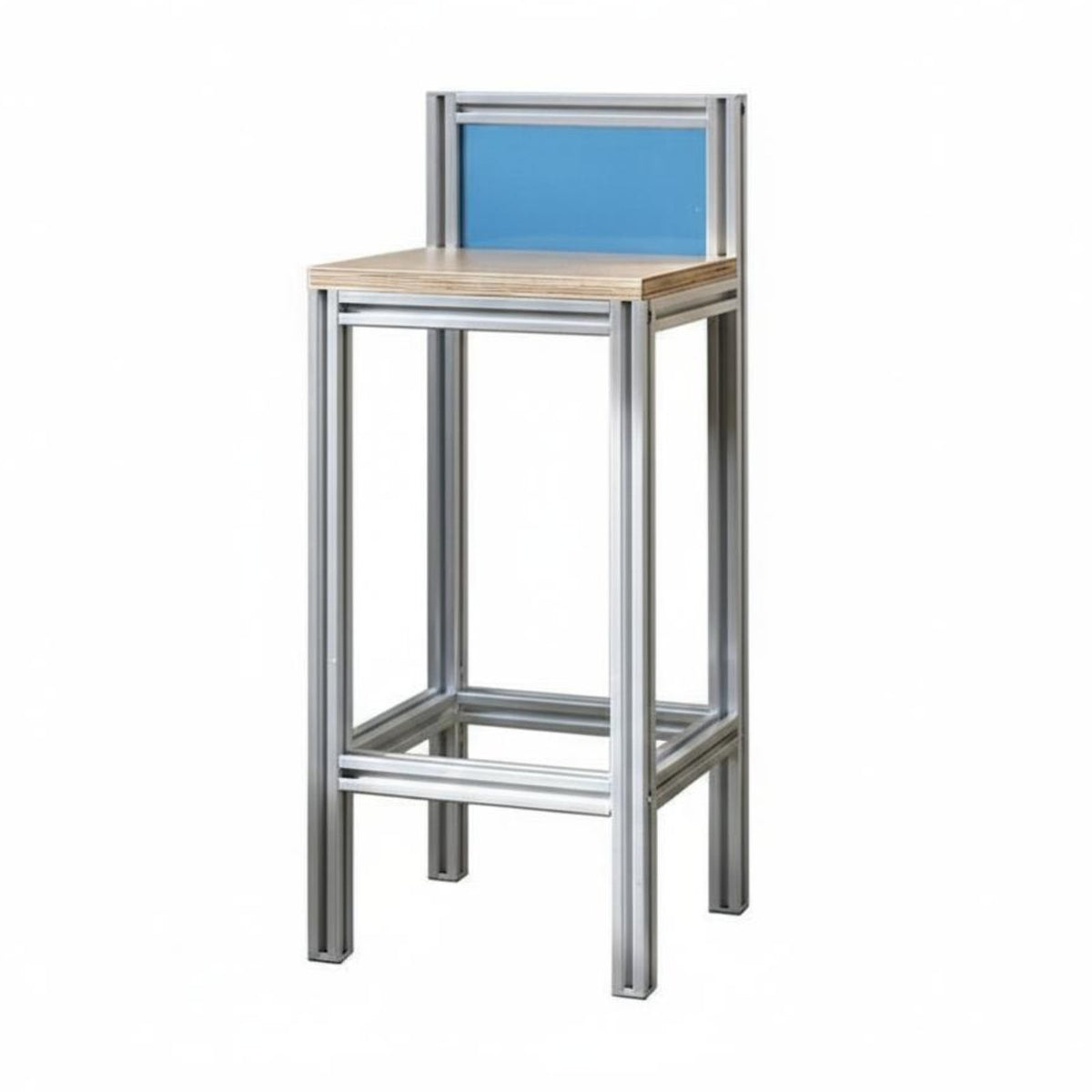 spine-freeless Round Seat High Stool Minimalist Bar Chair Easy Assembly for Homeowners