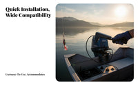 Telescoping Engine Control Handle Adjustable Length Tiller Extension Handle Easy Installation for Fishing, Sailing