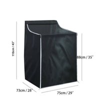 Fitted Washing Machine Cover Open Bottom Household Item