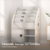 children's bookcase with Bins Stable Base kids' Furniture Large Capacity