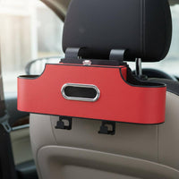 Back Seat Organizer with Beverage Holder Holder Universal Fit Multifunctional Organizer Easy to Install Auto Tissue Box Holder for Families