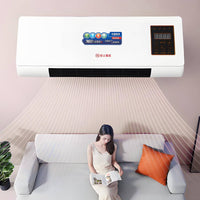 Digital Wall-Mounted Heater Touch Screen Bladeless Heater Space-Saving Quiet for Bedroom