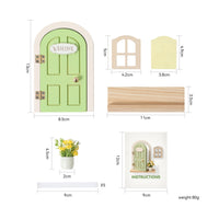 Fairy Door Set Rounded Arch Home Decor Hand Painted