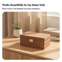 Elegant Woven Jewelry Box