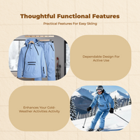Ski Suit Unisex Waterproof Breathable Thermal Cold Weather