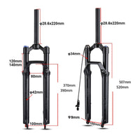 Mountain Bike Damping Fork Smooth Air Damping Fork for Trail Riding