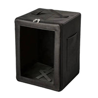Soft-Sided Cosplay Storage Box with Window Safeguarding Hairpiece Head Case Transparent Hairpiece Case with Handle Long-Lasting for Conventions