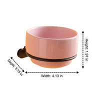 Ceramic Bird Feeder and Anti-Spill Bird Feeder for Pet Bird, Hanging Bird Feeder with Hook, Parrot Feeder Bowl Ceramic Bird Cage Accessories