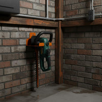Wall-Mounted Tool Holder Bent Plate Metal Storage Bracket Orange
