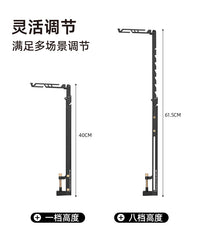 ShineTrip 05 Series Telescopic Lamp Stand, Portable, Adjustable, Stainless Steel, Flat Design for Camping