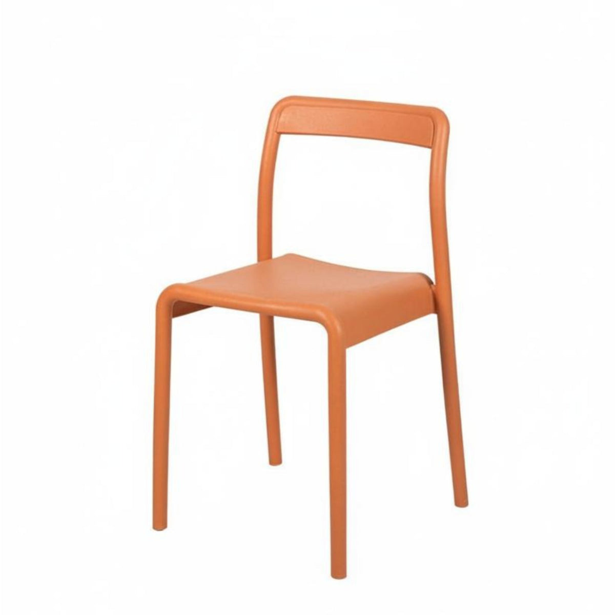 Nordic Design Armless Side Chair Stackable Design Molded Backrest Stool Space-Saving Stacking Seat Thickened Build for Facility Managers, Business Owners, Dining Room, Banquet Hall, Office, Lobby