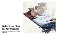 Folding Woven Lounger Portable Adjustable Sun Lounger High Weight Capacity