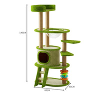 Multi-Level Feline Tree Top Lookout Feline Climbing Climbing Structure Soft