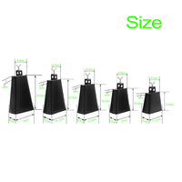 6-Inch Cowbell with Stand and Clamp, Percussion Accessory, Adjustable Metal Cowbell