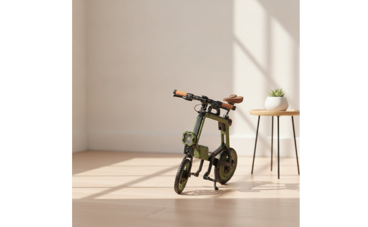 1/6 Miniature bike Collectible Folding Bike Model Compact Miniature Cycle for Action Figure Enthusiasts, Collectors