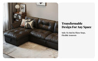 Cumulus Couch Italian aesthetic L-Shaped Couch with Ottoman Minimalist Aesthetic Sofa for Apartment Dwellers, Homeowners, Home, Lounge Area