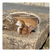 Climbing Squirrel Figurine Weatherproof Creature Sculpture Waterproof for Garden