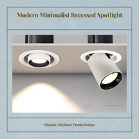 COB rotatable dimmable LED spotlight