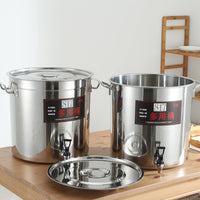 Stainless Steel Spigot Container Versatile Large Water Container with Tap Large Tap Drink Dispenser Easy to Clean for Chefs