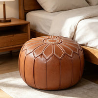 Storage Pouf Ottoman Extra Seating Home Furniture Thick Padded for Living Room