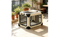 Pet Crate with Cushion Portable Foldable Pet Crate Foldable Travel Kennel for Dog, Cats, Indoor