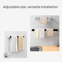 No-Drill Bathroom Towel Rack and Storage Shelf