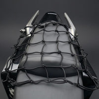 25-Hole Grid Motorcycle Cargo Net Hook Loops Motorcycle Luggage Net Mesh Elastic Cargo Straps Square for Seat Area