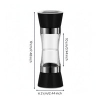 Manual Pepper Easy to Refill Refillable Pepper Through Design Refillable Seasoning for Home Cooks, Dining Table, Barbecue