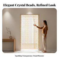 Beaded String Curtain Transparent Design Room Divider Decorative for Homeowners