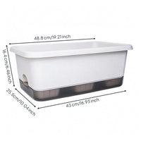 Rectangle Self Watering Planter Wide Rim Self-Watering Planter Saucer