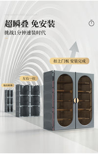 免安装鞋柜2025新款家用门口室内多层鞋子收纳柜一体靠墙折叠鞋架 【免安装】特厚3列6层白-约放36双鞋