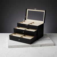 Eyeglass Storage Box Transparent Top Eyewear Organizer with Drawer for Showroom