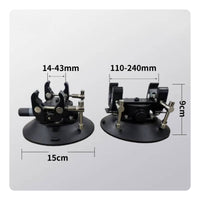 Vacuum Mount Rack Metal Clamp Suction Cup Rack Cylindrical Handle