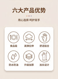 16寸丁腈手套乳胶一次性食品级洗碗家务厨房专用加长耐用洗衣清洁
