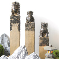 Faux Stone Pillar Garden Ornament