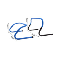 Foldable Training Hurdle ABS Plastic Foldable Agility Hurdle Athletic Gear Curved Top Bar Easy Setup for Soccer Practice