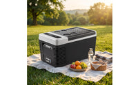 Compressor Refrigerator with Cup Holders AC and DC/DC Power Electric Cooler 24v
