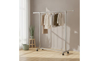 Stainless Steel Clothes Drying Rack Foldable Folding Clothes Drying Rack Telescopic Freestanding for Balcony, Bedroom