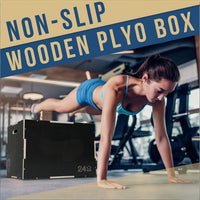 Wooden Plyometric Jump Box for Explosive Power Training and Fitness