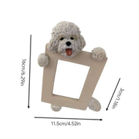 Dog Photo Frame Textured Decor Decorative for Desk