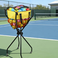 Pickleball Ball Trolley Wheeled Pickleball Collecting Trolley Portable