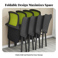 Folding Chair with Writing Tablet Foldable Design Institutional Seating